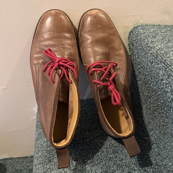 Cole Haan Brown Leather Shoes with Burgundy/Wine Laces -  wpequipmentugltd.com